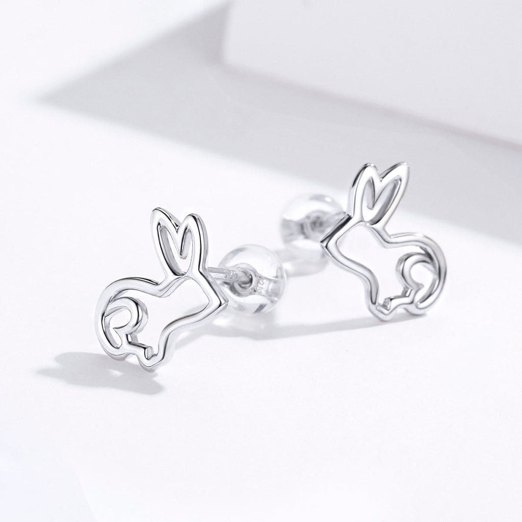 S925 Sterling Silver Plated Platinum Earrings