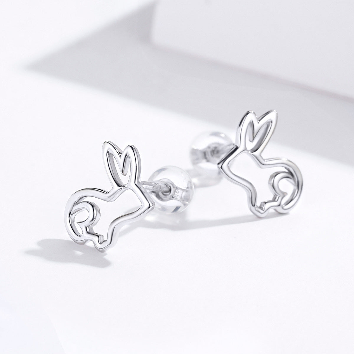 S925 Sterling Silver Plated Platinum Earrings