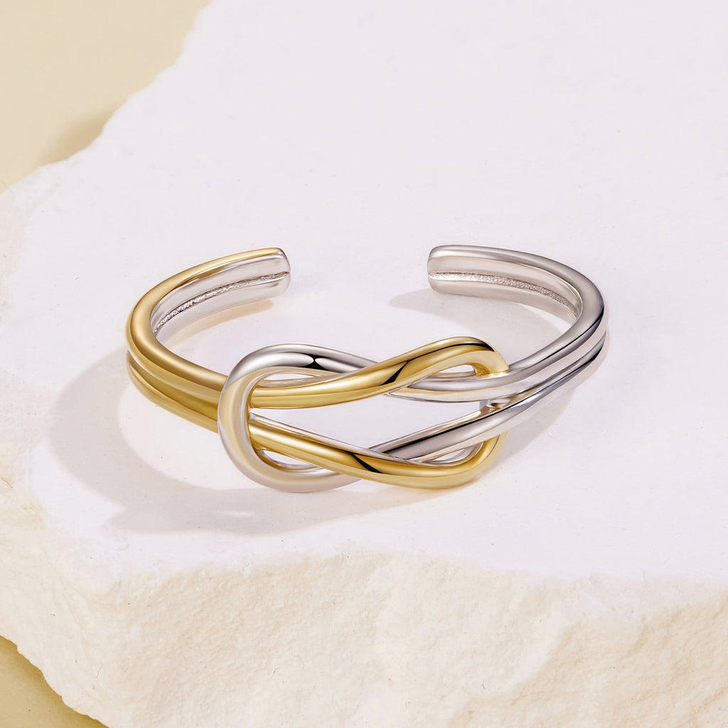 925 Sterling Silver Plated White Gold Ring for Women