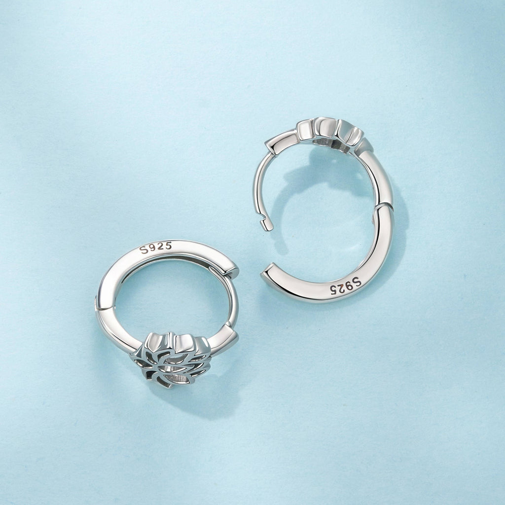 925 Sterling Silver Oxidized Silver Earrings 1.3x0.8cm for Women