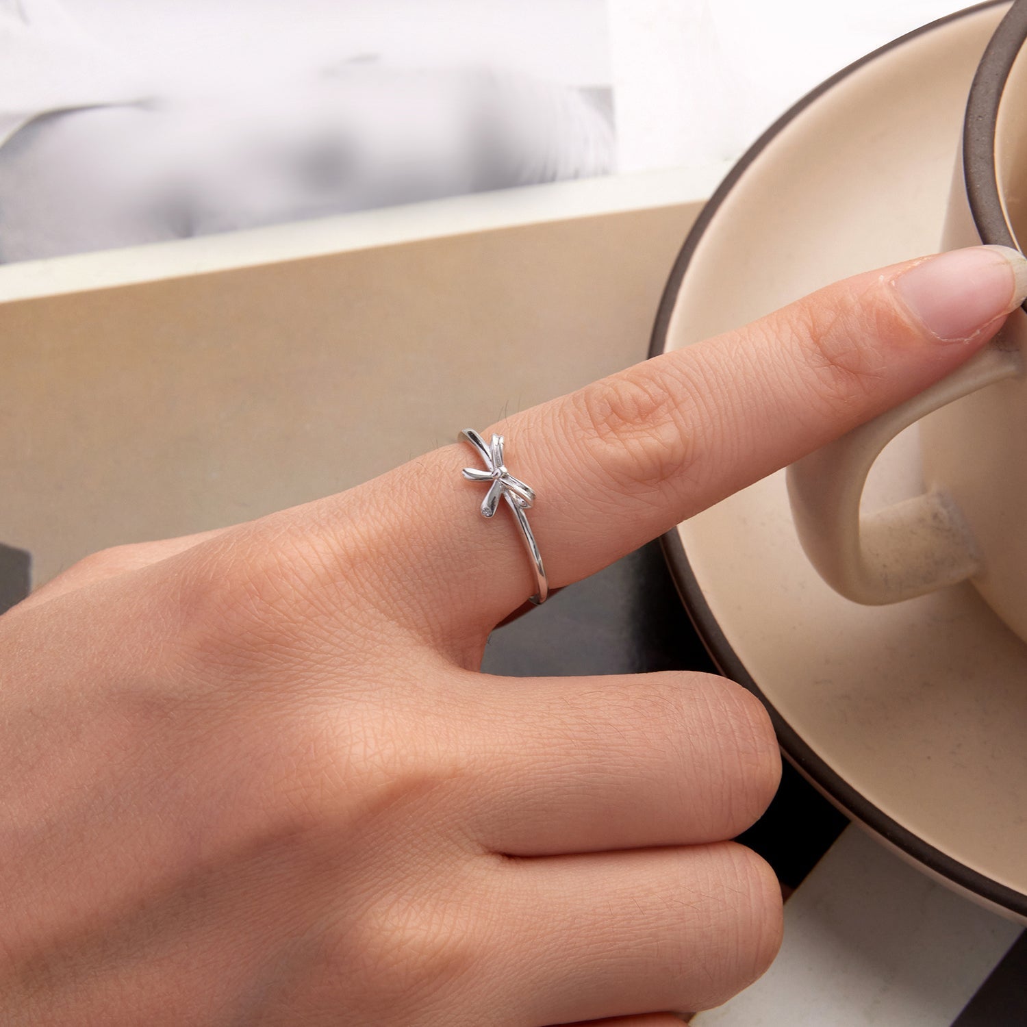 925 Sterling Silver Oxidized Silver Ring for Unisex