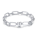 925 Sterling Silver Oxidized Bracelet 17cm for Women