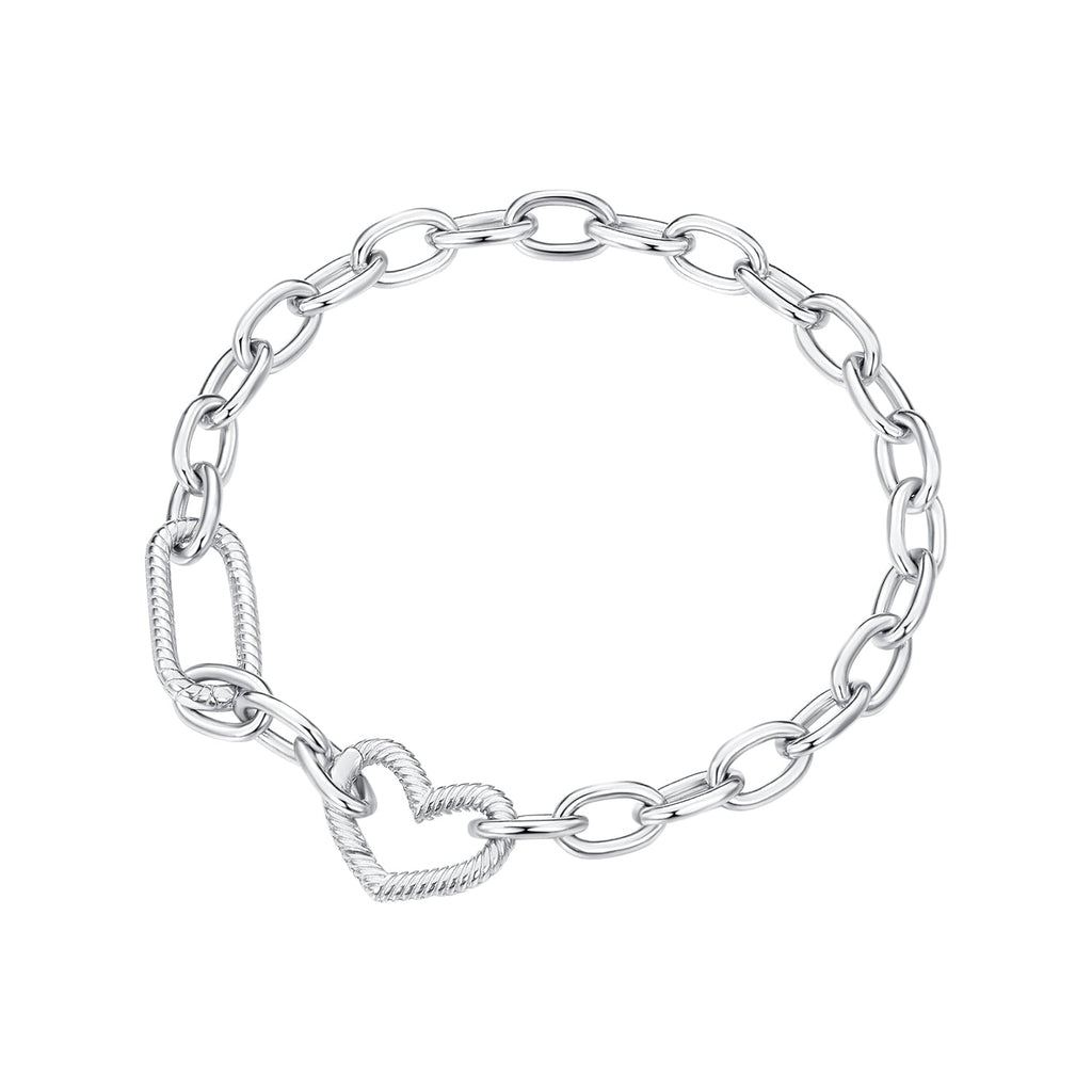 925 Sterling Silver Plated 190mm Bracelet for Women