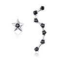 925 Sterling Silver Earrings with Pavé Setting CZ - 2.3cm Height