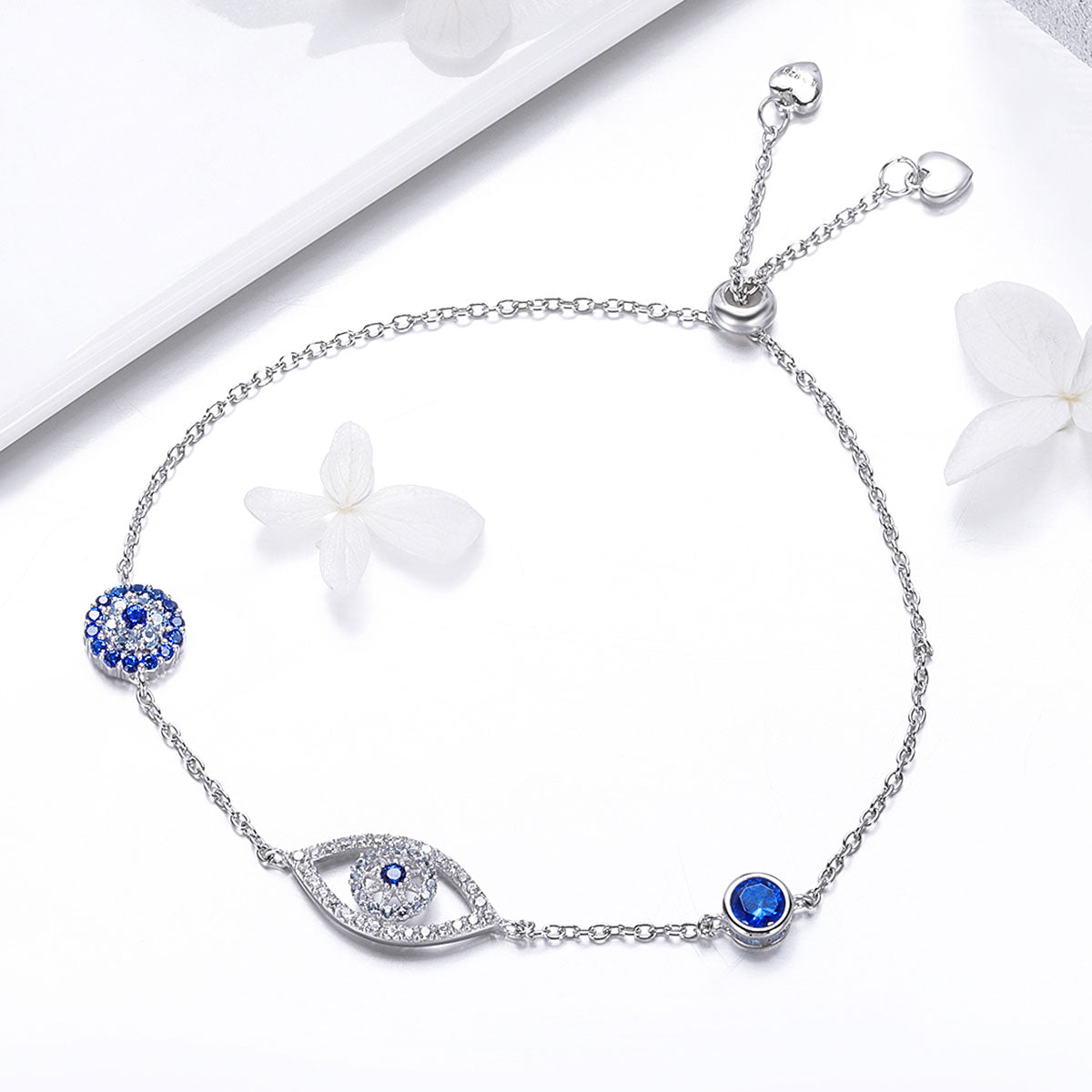 925 Sterling Silver Bracelet 22cm Length 0.9*2.2cm for Women
