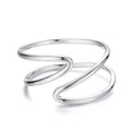 925 Sterling Silver Oxidized Silver 0.12-0.9cm Ring for Unisex