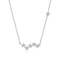 925 Sterling Silver Plated Platinum 45cm Pavé Setting CZ Necklace for Women
