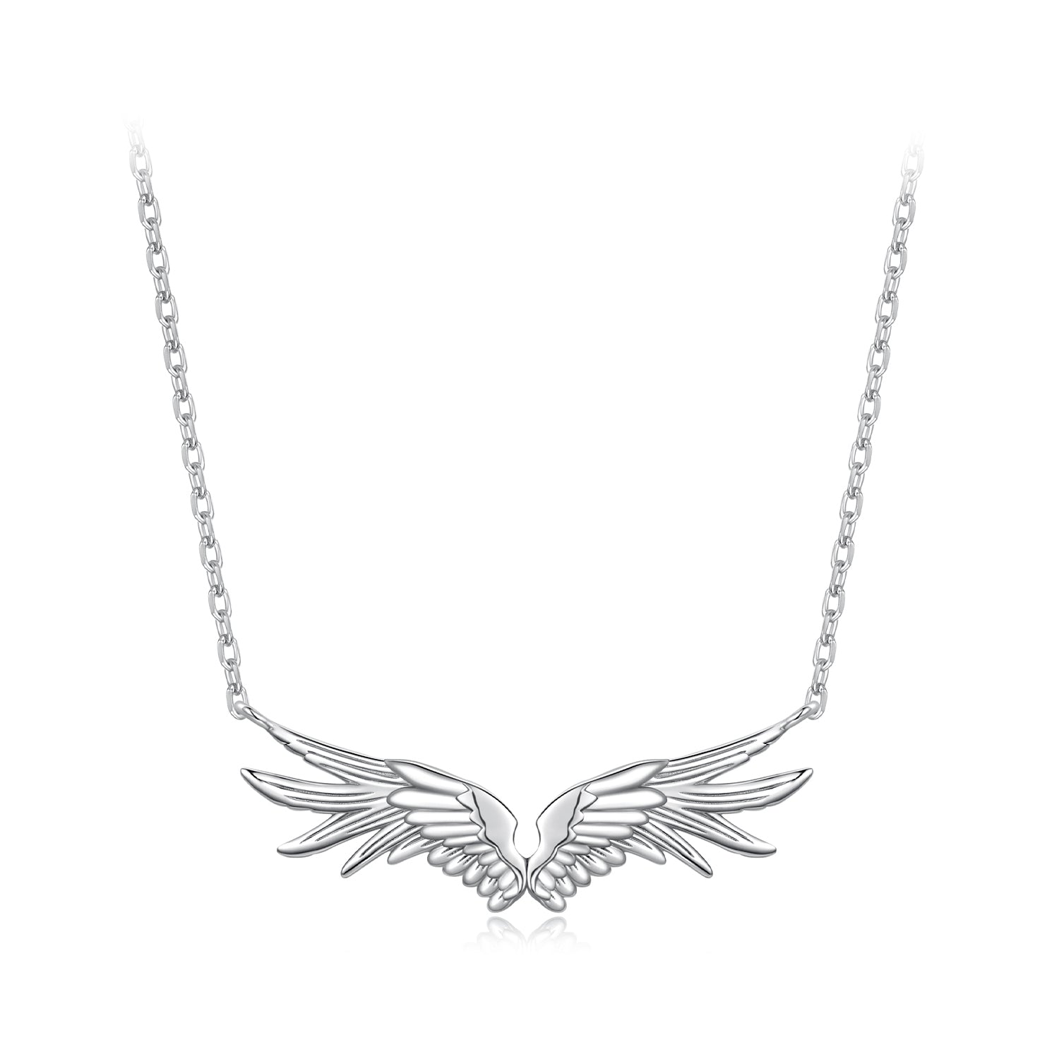 925 Sterling Silver Plated 40+5cm White Gold Necklace for Women