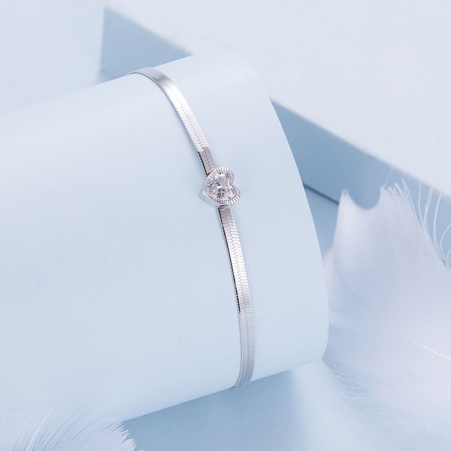925 Sterling Silver Pavé CZ Bracelet for Women