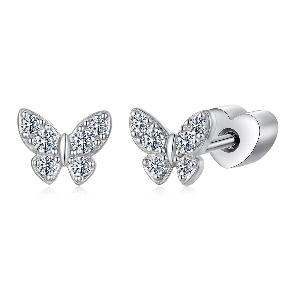 925 Sterling Silver Moissanite Necklace 0.5x0.6cm for Women