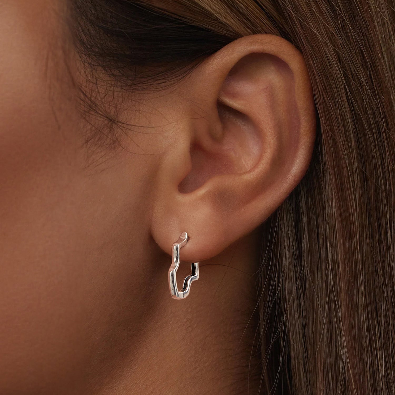 925 Sterling Silver & Oxidized Silver Earrings for Women