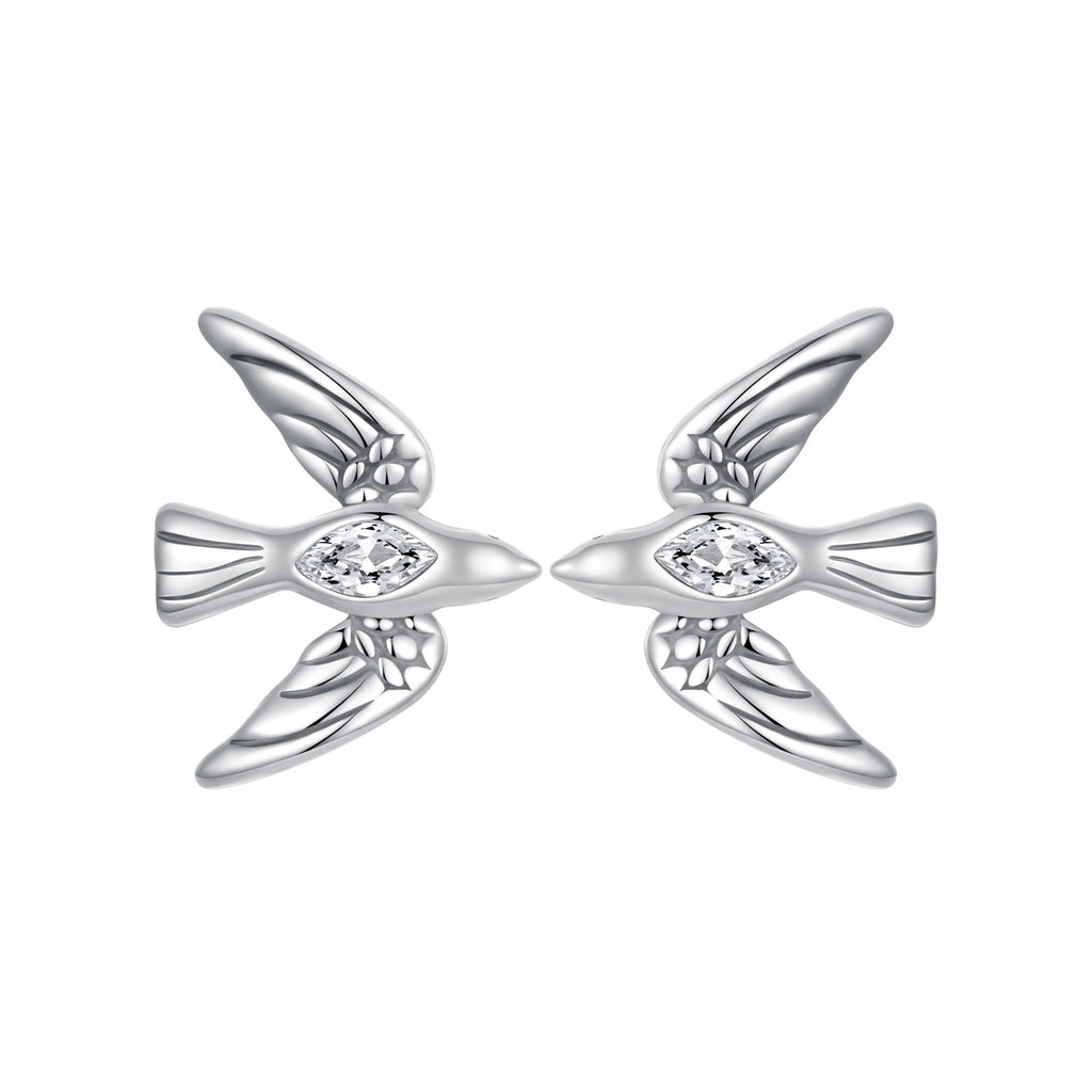 925 Sterling Silver Oxidized CZ Earrings for Women