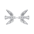 925 Sterling Silver Oxidized CZ Earrings for Women