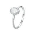 925 Sterling Silver 1.6mm Moissanite 1ct Ring in Size 6 for Women