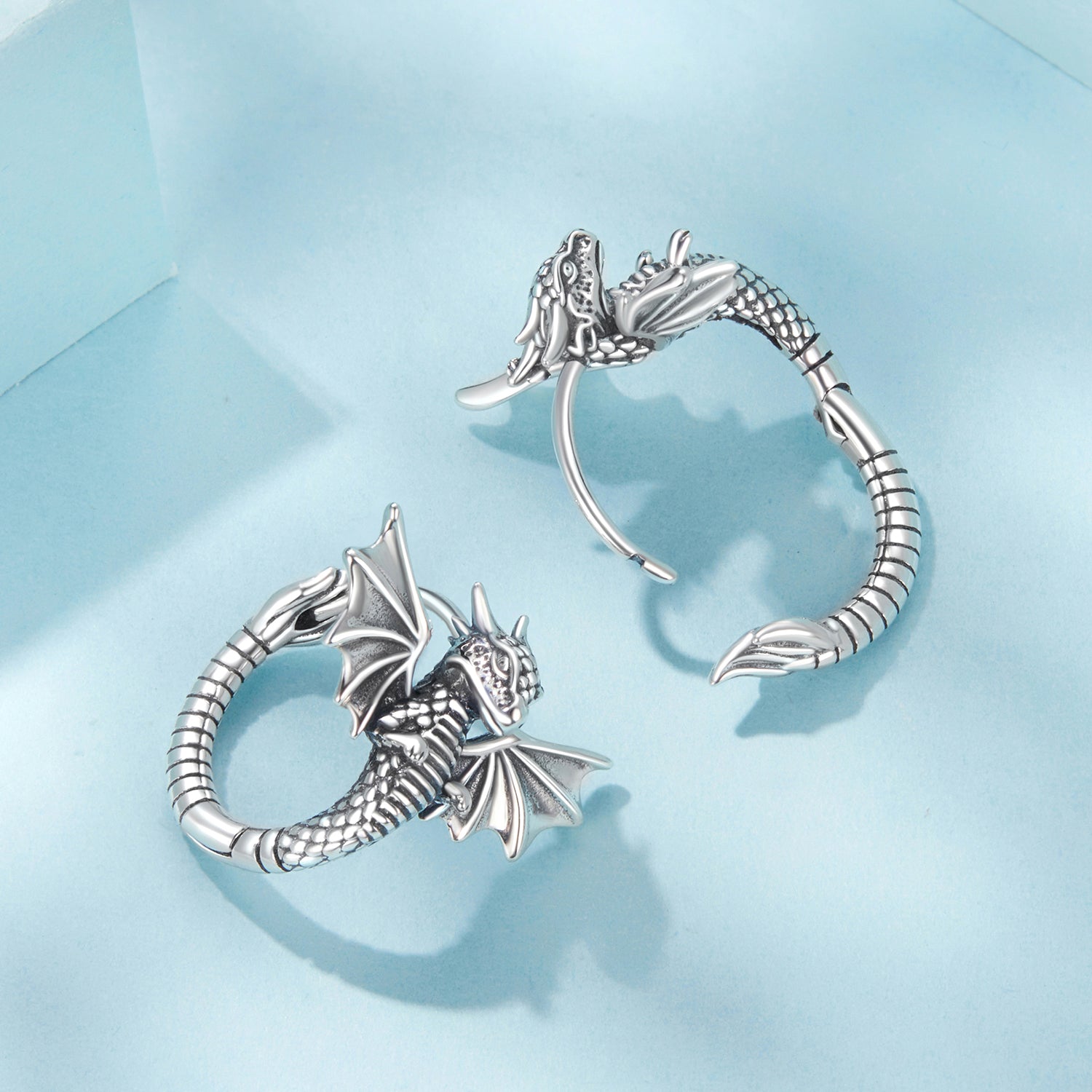 925 Sterling Silver Oxidized Silver Earrings for Women