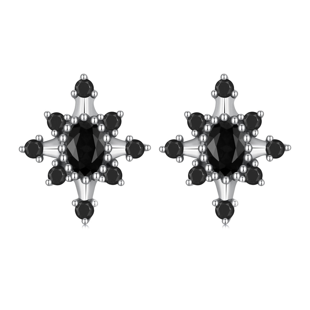925 Sterling Silver Earrings with Pavé Setting CZ, Size 0.8*0.7cm for Women