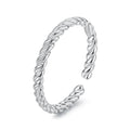 925 Sterling Silver White Gold Plated Ring for Women