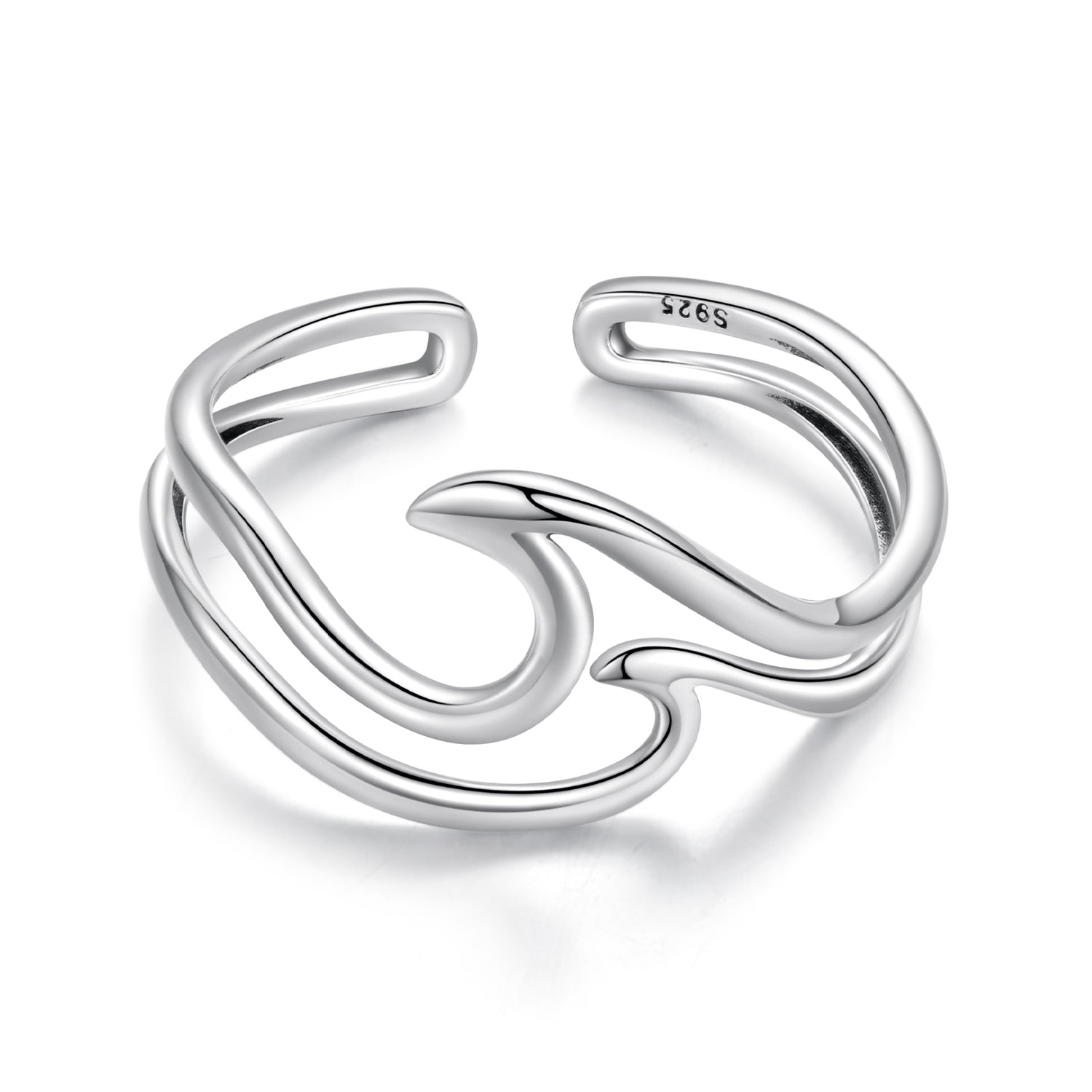 925 Sterling Silver Oxidized Ring for Men - Width 0.3-1.1cm