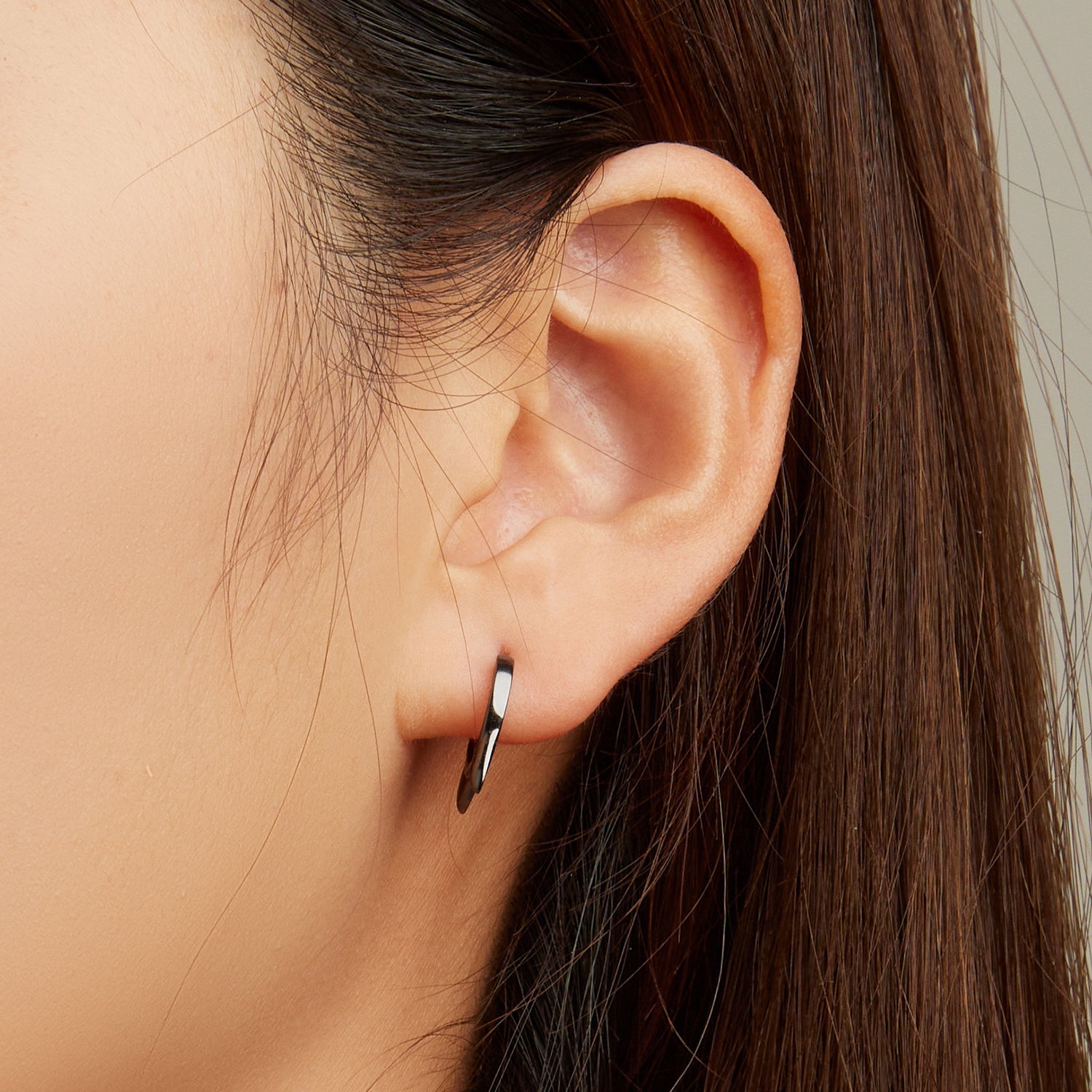 925 Sterling Silver Enamel Black Gold Plated Earrings for Women