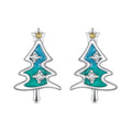 925 Sterling Silver Enamel Pavé CZ Earrings for Women