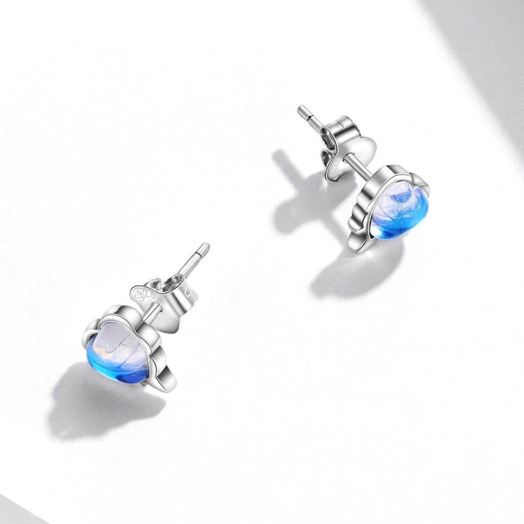 925 Sterling Silver Moonstone Earrings for Women