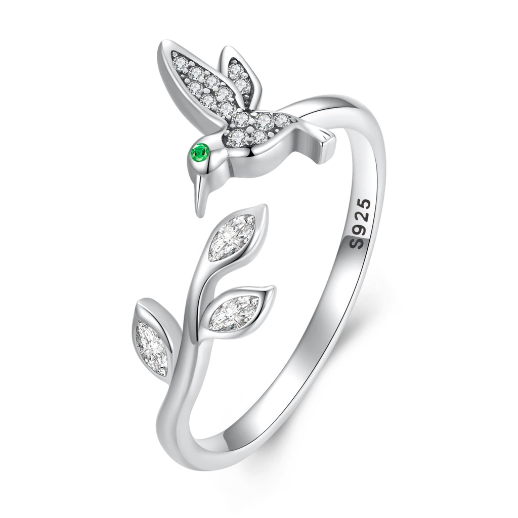 925 Sterling Silver Oxidized Silver Pavé Setting CZ Ring