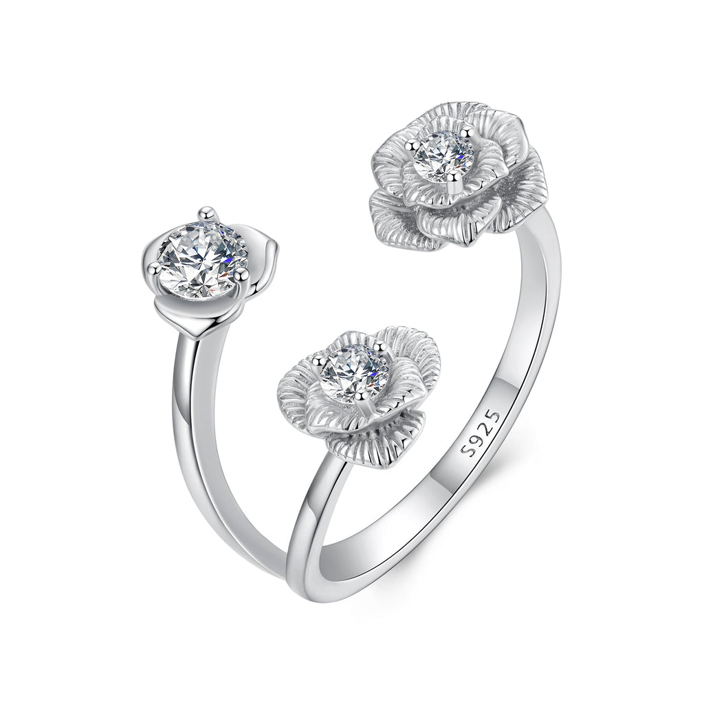 925 Sterling Silver 0.8cm Pavé Setting CZ Ring