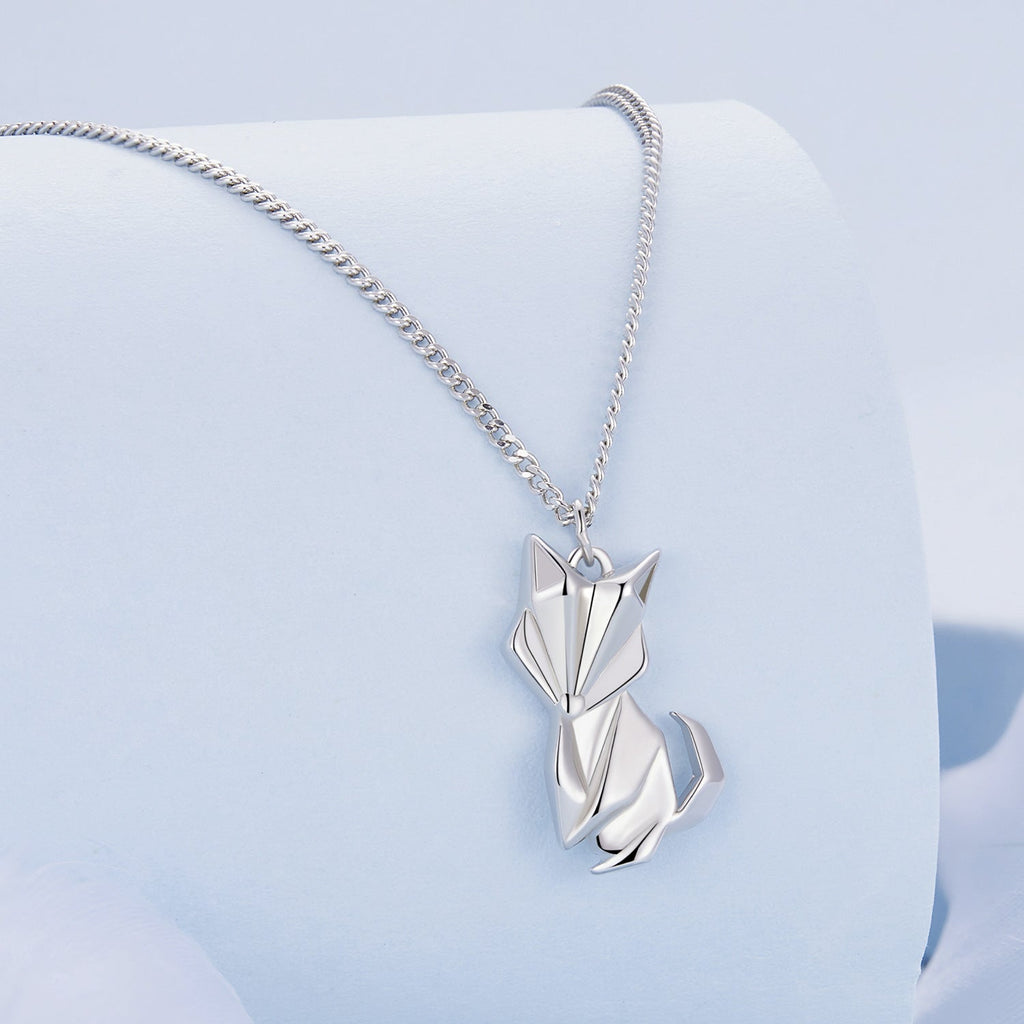 925 Sterling Silver 16mm x 10mm Platinum Plated Necklace for Unisex