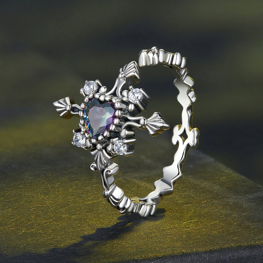 925 Sterling Silver Pavé Setting CZ Ring for Women