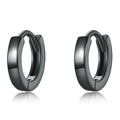 925 Sterling Silver & Plated Black Gold Earrings