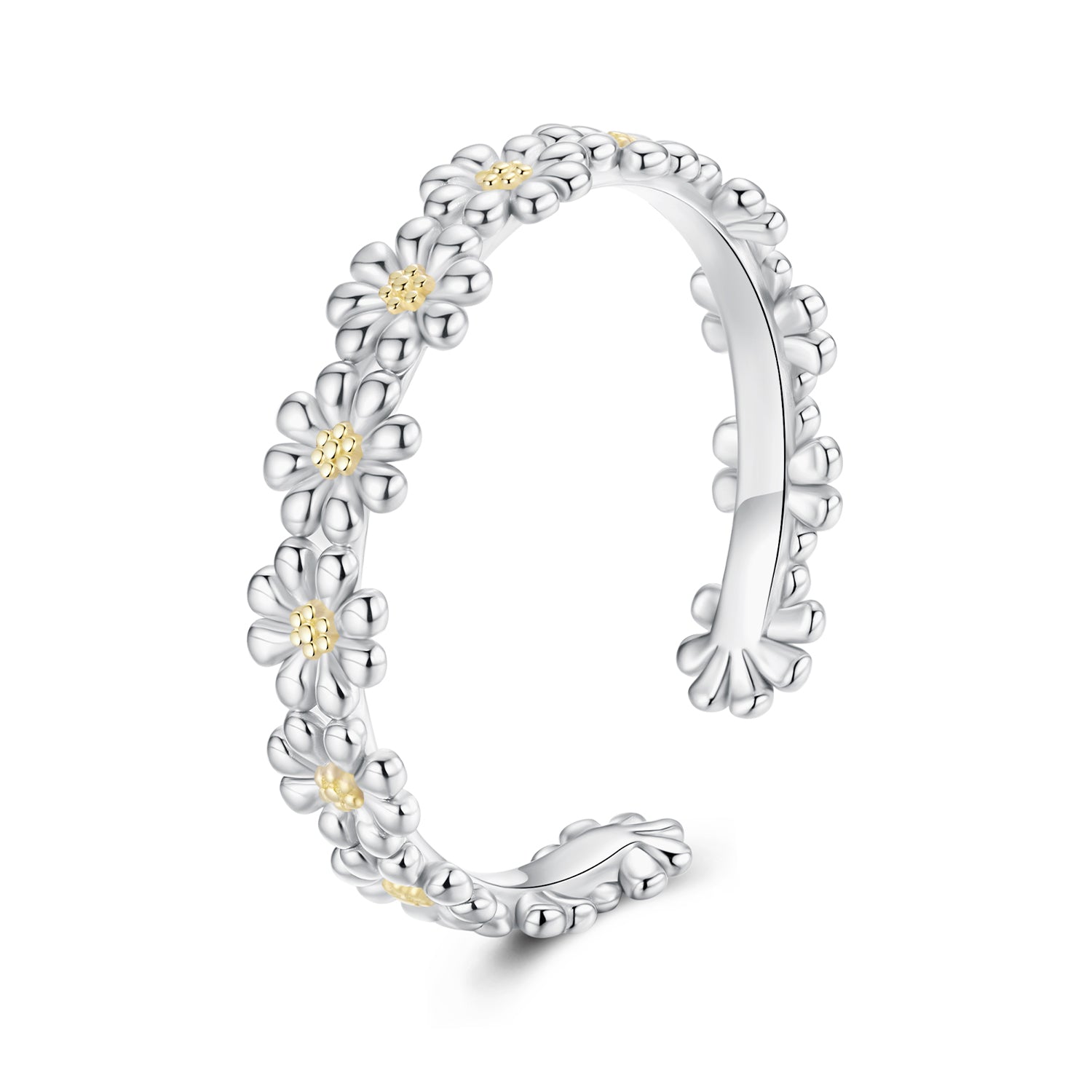 925 Sterling Silver Ring for Women - Style E, 0.4cm Width