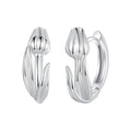 925 Sterling Silver White Gold Plated Earrings for Women