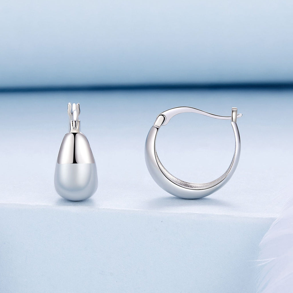 925 Sterling Silver White Gold Plated Earrings for Women