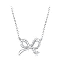 925 Sterling Silver Plated White Gold 40+5cm Adjustable Necklace for Women