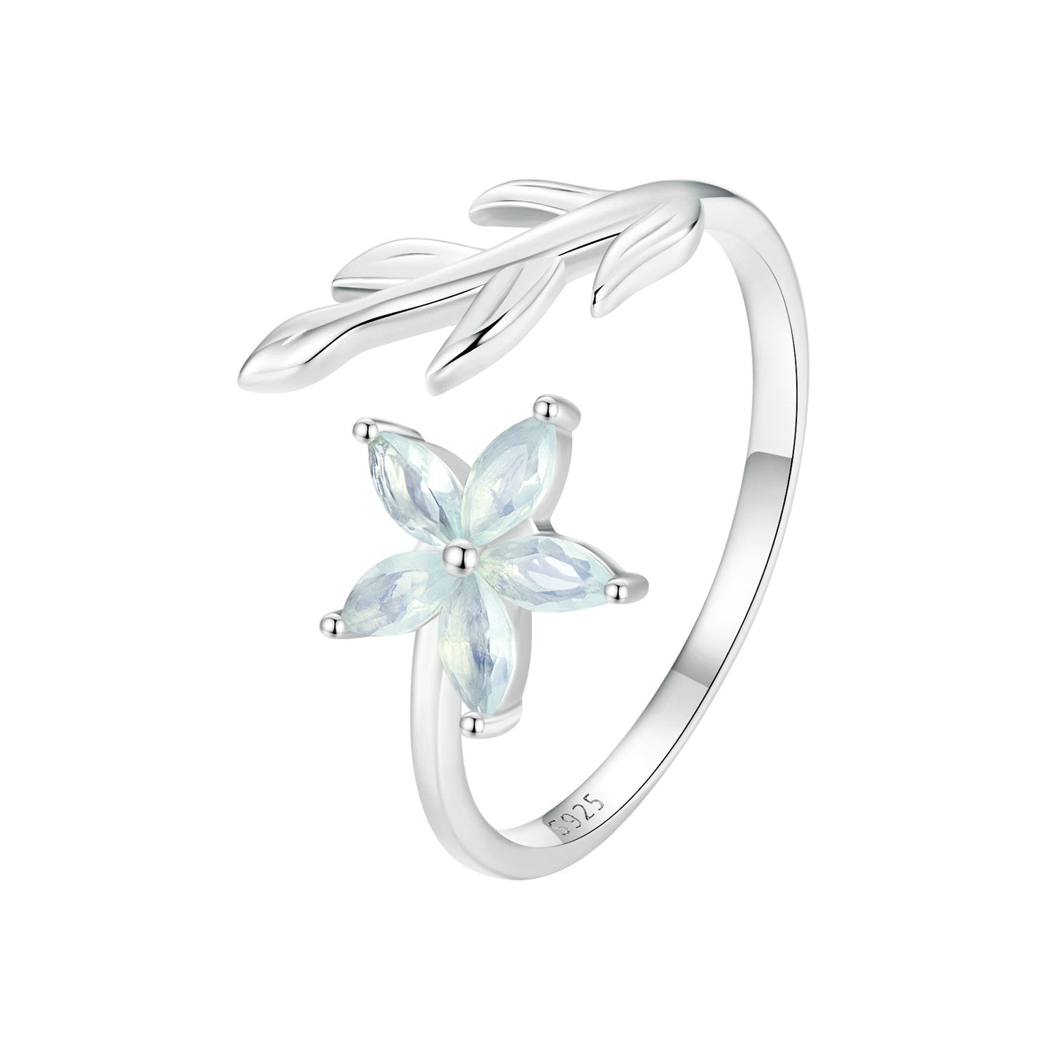 925 Sterling Silver & Opal Ring for Women