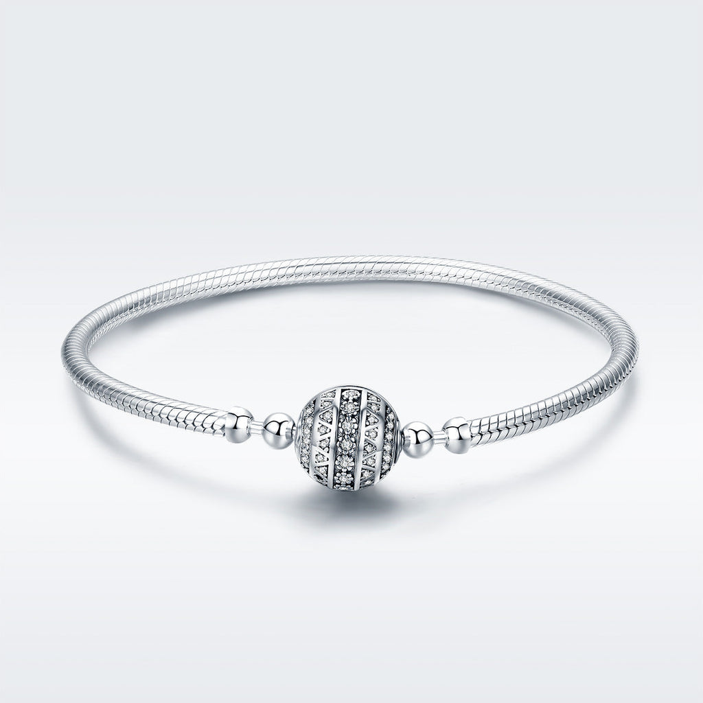925 Sterling Silver SCB Bracelet Style Nan Size 17.0 for Women