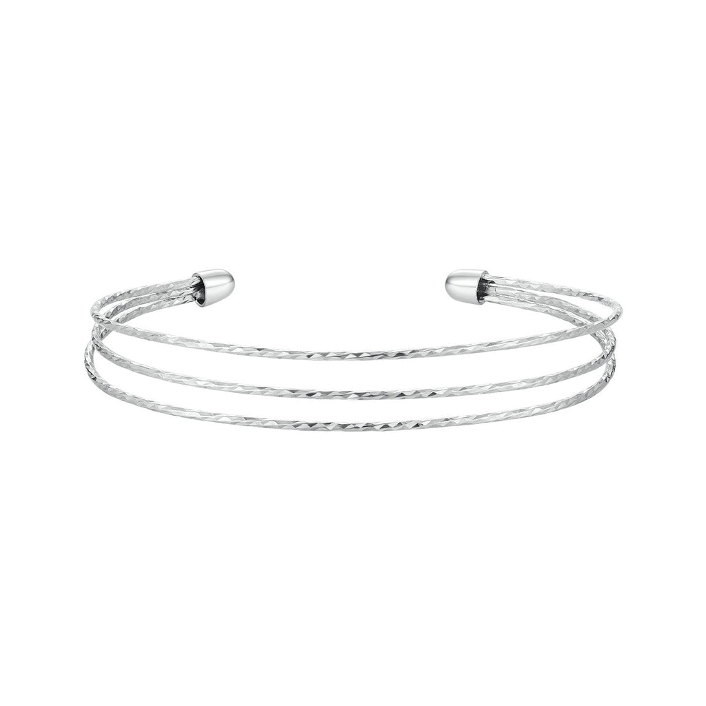 925 Sterling Silver White Gold Plated Bracelet for Women