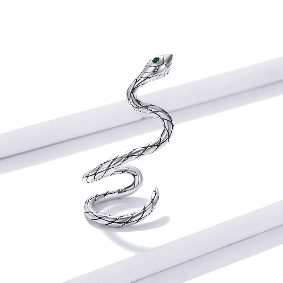 925 Sterling Silver Oxidized 2.5x1.9 cm Pavé Setting CZ Earrings for Women