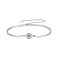 S925 Sterling Silver 5.0mm Moissanite Bracelet for Women