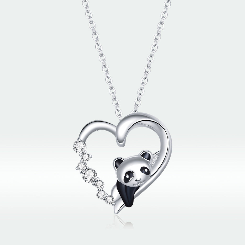 S925 Sterling Silver Adjustable Necklace with CZ and Enamel Pendant