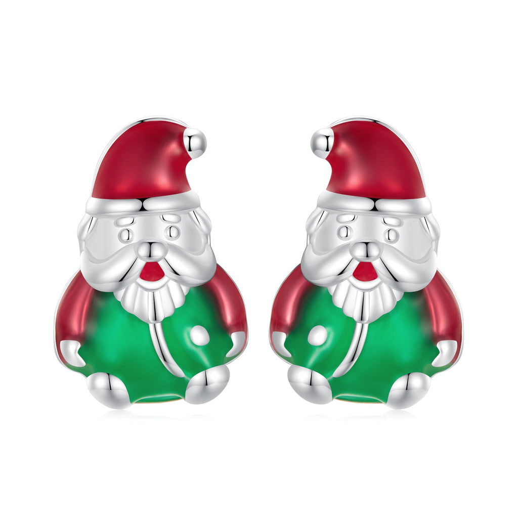 925 Sterling Silver 11*7mm Enamel Process Earrings
