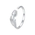 925 Sterling Silver Plated White Gold 0.18cm Rings for Women