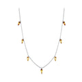 925 Sterling Silver 0.60 Carat Glass Bead Adjustable Necklace for Women