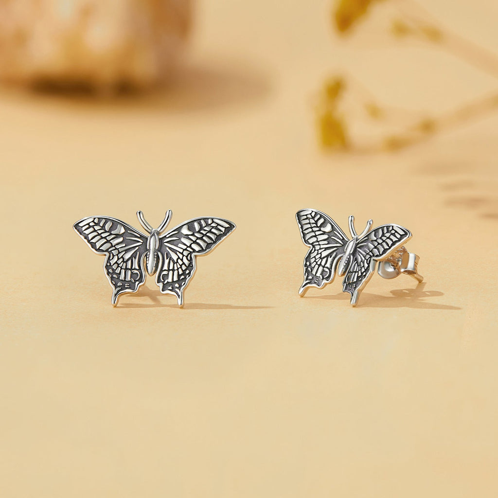 925 Sterling Silver Oxidized Earrings