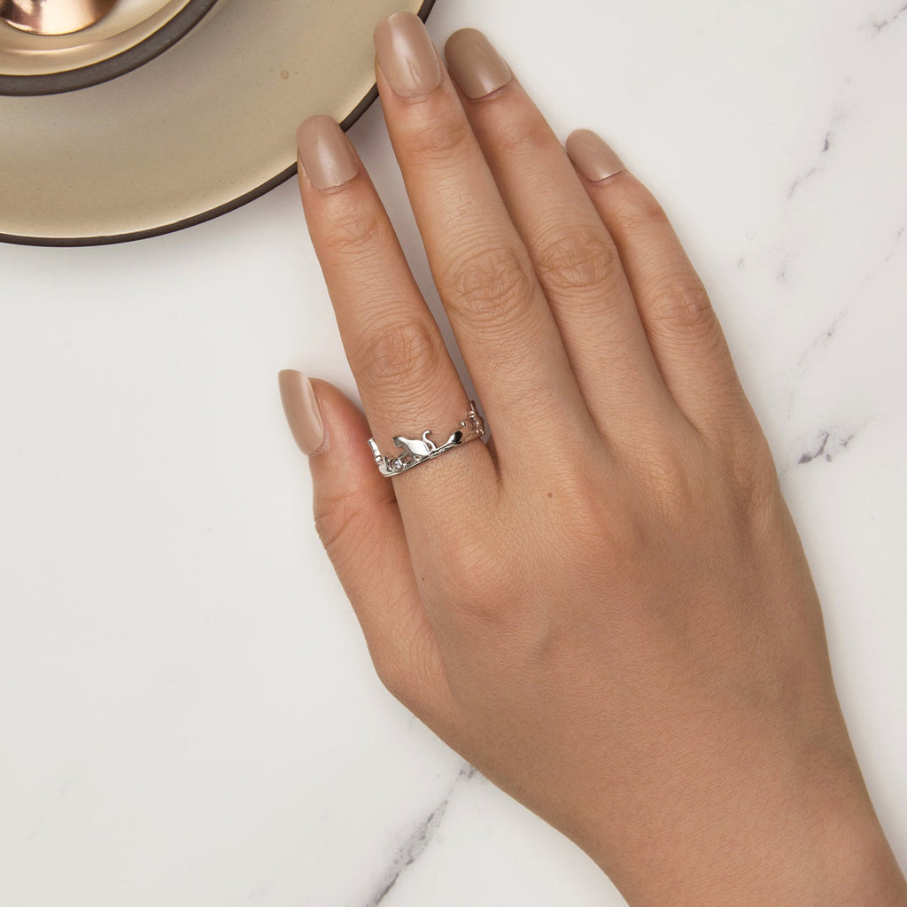 925 Sterling Silver Pavé Setting CZ Ring - Width 1.5-6.5mm for Women