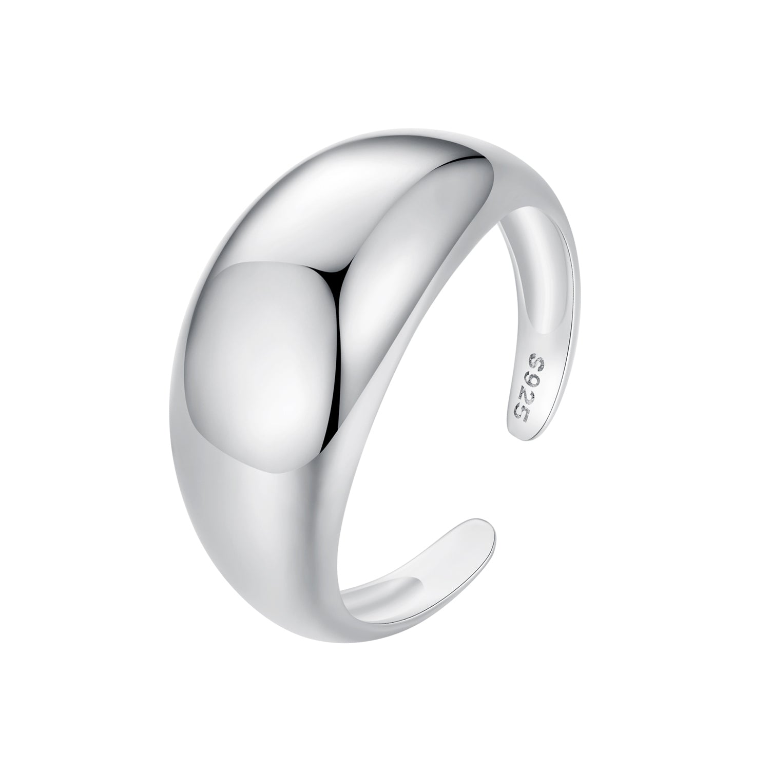925 Sterling Silver Plated Gold Ring for Unisex