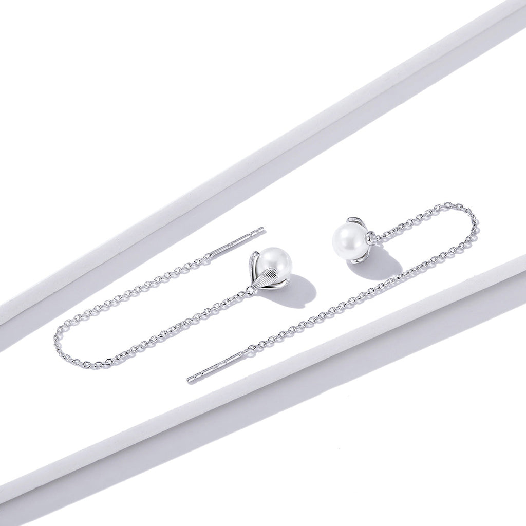 925 Sterling Silver Earrings with Quality Shell Pearl