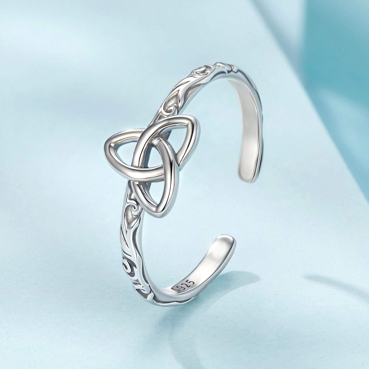 925 Sterling Silver Oxidized Silver Ring for Women
