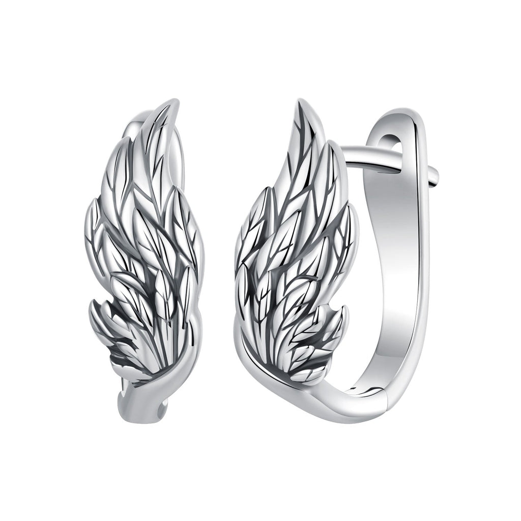 925 Sterling Silver Earrings with Oxidized Finish, 1.3x0.5cm for Women