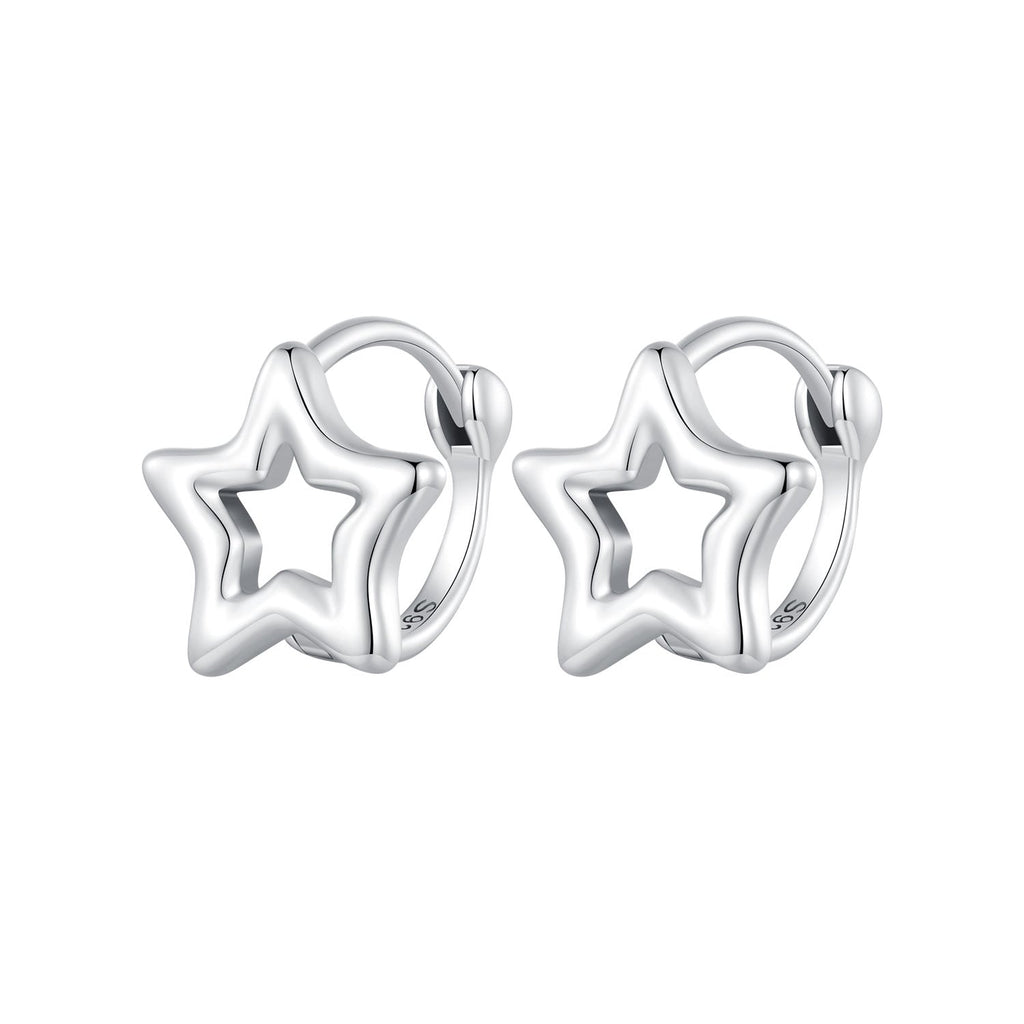 S925 Oxidized Silver 1cm Earrings for Women
